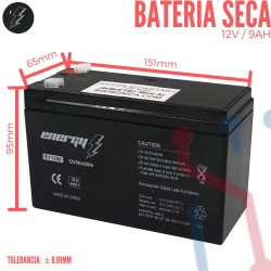 Batería Recargable Sellada 12V 9Ah