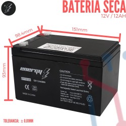 Batería Recargable Sellada 12V 12Ah