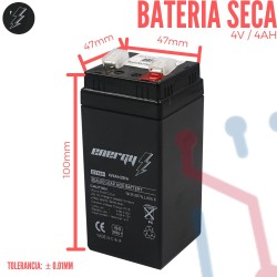 Batería Recargable Sellada 4V 4Ah
