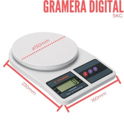 Gramera Digital con Pantalla LCD 5Kg