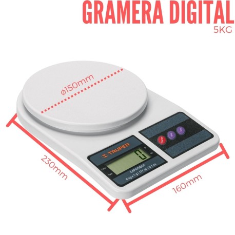 Báscula digital gramera