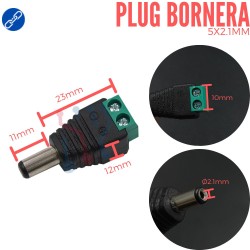Plug Bornera 5X2.1MM