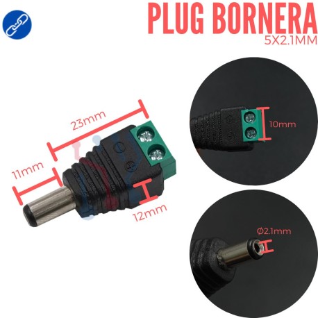 Plug Bornera 5X2.1MM