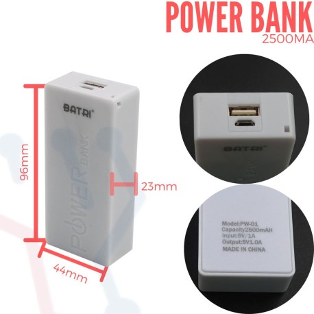 Power Bank 2500mAh