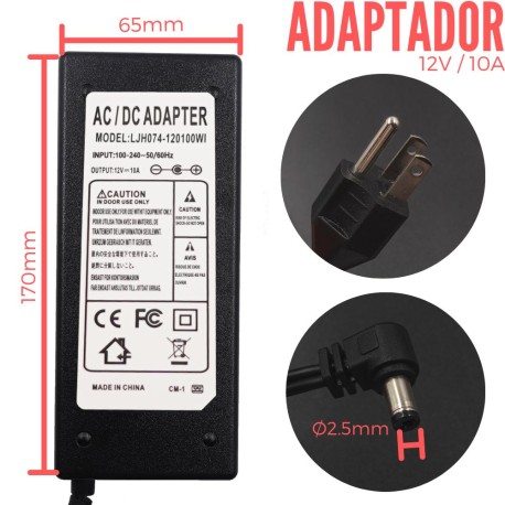 Adaptador de Voltaje 12V 10A