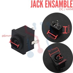 Jack DC para Ensamble 4X6MM