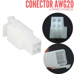 Conector 6 Pines Pareja AWG 18