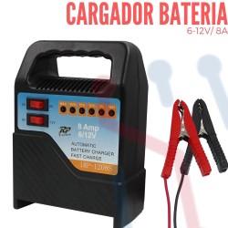 Cargador de Bateria Acido-Plomo 6V-12V 8A