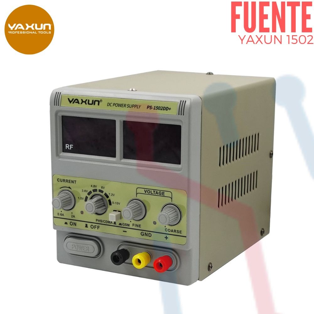 detergente electrodo Acorazado Fuente de Voltaje Variable Yaxun (PS-1502)