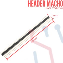 Header macho 2.54mm x 40 pines