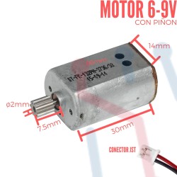 Motor DC 6-9V Con Piñon