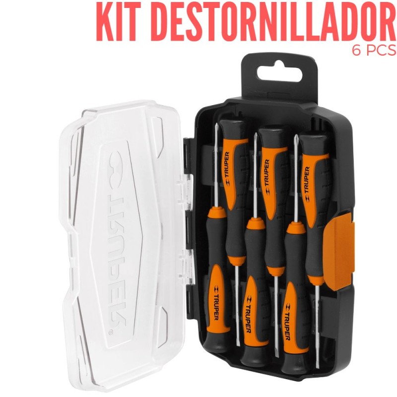 Kit Destornilladores Truper 6 Piezas