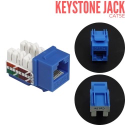 Jack Modular RJ45 CAT5E Azul