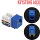 Jack Modular RJ45 CAT6 Azul