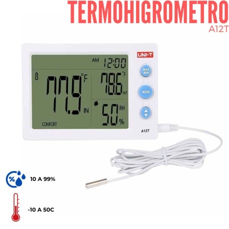 Termohigrómetro UNI-T A12T