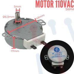 Motor AC 110V 5RPM (Media Caña)