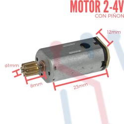 Motor DC 2-4V Con Piñon