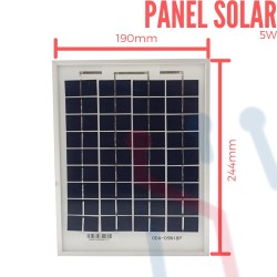 Panel solar de intemperie 5W