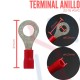 Terminal Anillo Aislada AWG 22-16 (6.3mm)