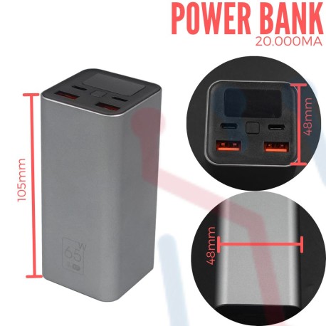 Power Bank Pequeña 20000mAh