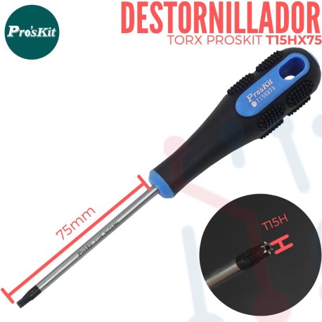 Destornillador Torx Proskit Nro.15 (75mm)