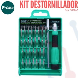 Kit Destornillador Proskit Con 30 Puntas (SD-9802)