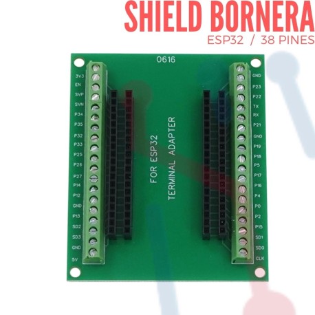 Shield Bornera ESP32 38 Pines