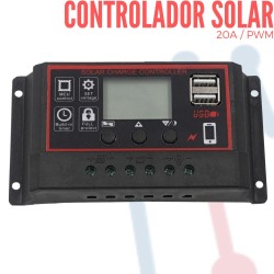 Controlador de Carga Solar 20A