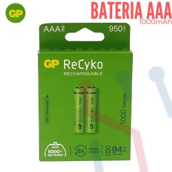 Baterias GP Recargables AAAX2 1000mAh
