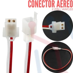 Conector Aéreo 2PIN AWG20 (Automotriz)