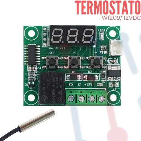 Termostato Digital 12V (W1209)