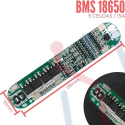 Cargador BMS 18650 5S 15A