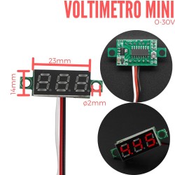 Mini Voltímetro 0-30V DC