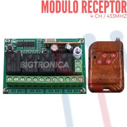 Modulo Receptor 4 CH 433Mhz