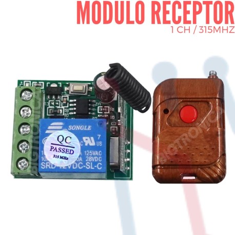 Modulo Receptor 1 CH 315Mhz