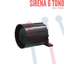 Sirena Mini 6 Tonos 12V 10W