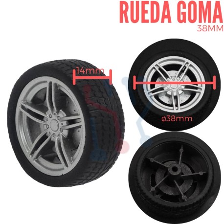 Rueda de Goma 38mm