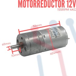 Motorreductor 12V 155RPM 4Kg