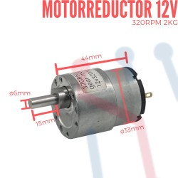 Motorreductor 12VDC 320RPM 2Kg