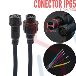 Conector Aéreo M12 IP65 5PIN