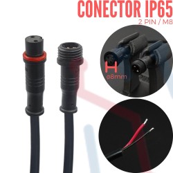 Conector Aéreo M8 IP65 2PIN