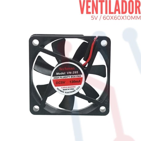 Ventilador 5V 60x60x10mm