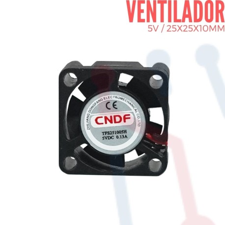 Ventilador 5V 25x25x10mm