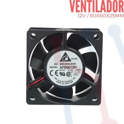 Ventilador 12V 60x60x25mm