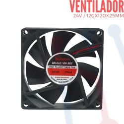 Ventilador 24V 120x120x25mm