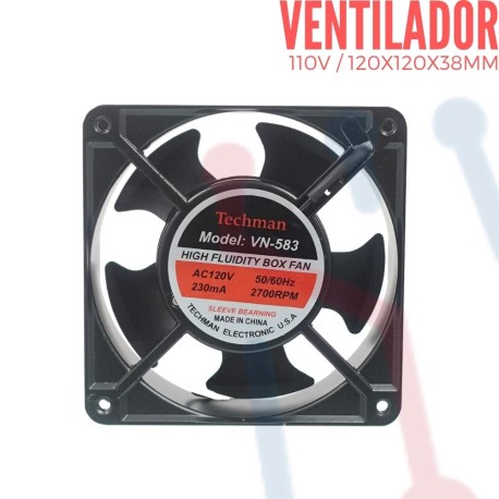 Ventilador 110V 120x120x38mm