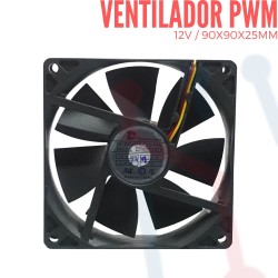 Ventilador 12V PWM 90x90x25mm