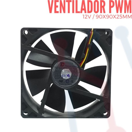 Ventilador 12V 90x90x25mm