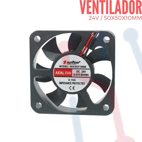 Ventilador 24V 50x50x10mm