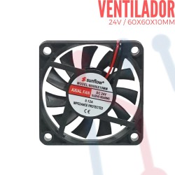 Ventilador 24V 60x60x10mm